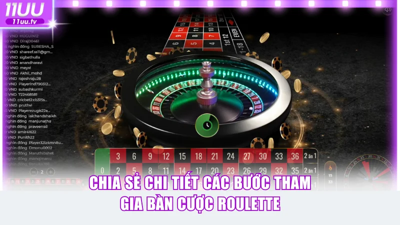 Chia sẻ chi tiết các bước tham gia bàn cược Roulette