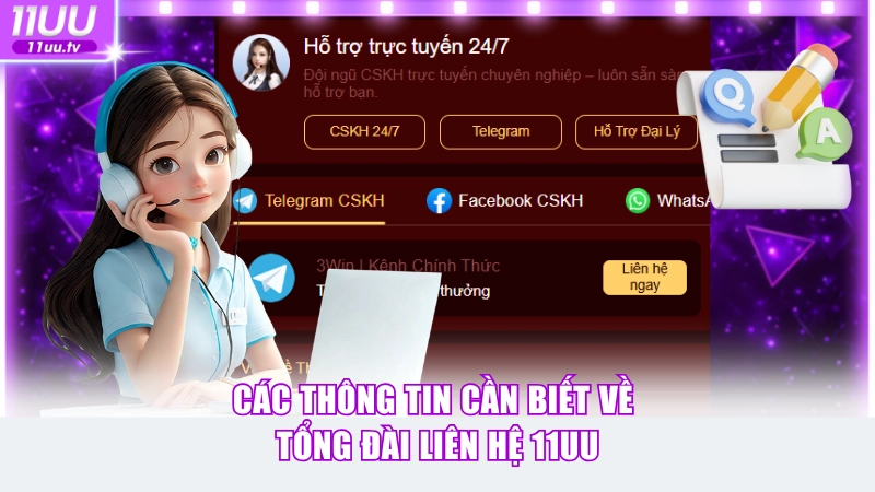 Thông tin liên hệ 11UU cần biết