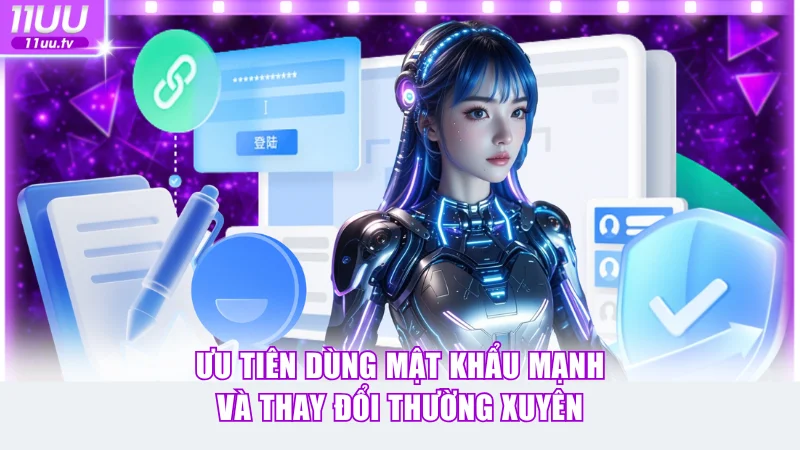 Ưu tiên dùng mật khẩu mạnh và thay đổi thường xuyên