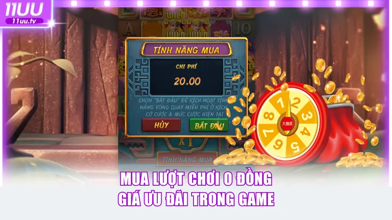 Mua lượt chơi 0 đồng giá ưu đãi trong game